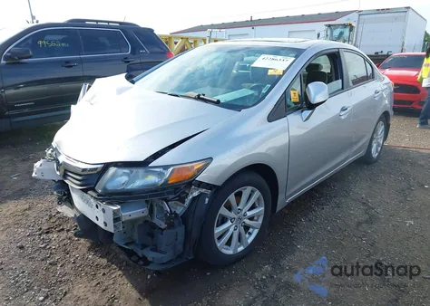 2012 Honda Civic Ex из США, поврежденный, VIN 19XFB2F8XCE381381